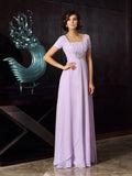 A-Line/Princess Square Beading Sleeveless Long Chiffon Mother of the Bride Dresses TPP0007182