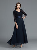 A-Line/Princess Sweetheart Sleeveless Chiffon Ankle-Length Mother of the Bride Dresses TPP0007236