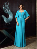 Sheath/Column Sweetheart Beading Sleeveless Long Chiffon Mother of the Bride Dresses TPP0007342