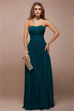 Sheath/Column Sweetheart Sleeveless Ruffles Long Bridesmaid Dresses TPP0005279