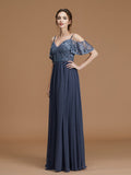 A-Line/Princess V-neck Sleeveless Short/Mini Ruched Chiffon Bridesmaid Dresses