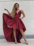 A-Line/Princess Spaghetti Straps Taffeta Ruffles Sleeveless Asymmetrical Homecoming Dresses TPP0004513