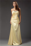 Sheath/Column Sweetheart Sleeveless Long Taffeta Dresses TPP0004366