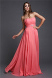 A-Line/Princess Strapless Beading Sleeveless Long Bridesmaid Dresses TPP0005079