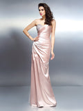 Trumpet/Mermaid Sweetheart Beading Sleeveless Long Elastic Woven Satin Dresses TPP0004009