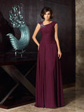 A-Line/Princess Beading Sleeveless Long Chiffon Mother of the Bride Dresses TPP0007141