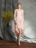 A-Line/Princess Strapless Applique Sleeveless Short Chiffon Mother of the Bride Dresses TPP0007203