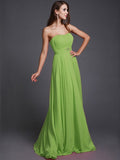 A-Line/Princess Strapless Beading Sleeveless Long Bridesmaid Dresses TPP0005079