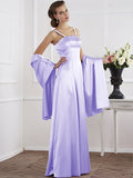 A-Line/Princess Spaghetti Straps Sleeveless Beading Long Elastic Woven Satin Mother of the Bride Dresses TPP0005304