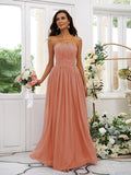 A-Line/Princess Chiffon Ruffles Strapless Sleeveless Floor-Length Bridesmaid Dresses TPP0004948