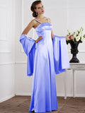 A-Line/Princess Spaghetti Straps Sleeveless Beading Long Elastic Woven Satin Mother of the Bride Dresses TPP0005304