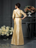 Sheath/Column Straps Bowknot Sleeveless Long Taffeta Mother of the Bride Dresses TPP0007334