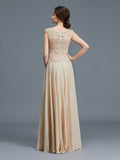 A-Line/Princess Scoop Sleeveless Ruffles Chiffon Floor-Length Mother of the Bride Dresses TPP0007103