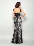 Trumpet/Mermaid Bateau Lace Sleeveless Long Elastic Woven Satin Mother of the Bride Dresses TPP0007255