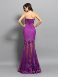 Trumpet/Mermaid Sweetheart Beading Sleeveless Long Chiffon Dresses TPP0002651