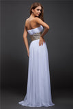 Sheath/Column Sweetheart Sleeveless Beading Long Chiffon Dresses TPP0004256