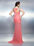 Trumpet/Mermaid Bateau Beading Sleeveless Long Satin Dresses TPP0004060