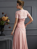 A-Line/Princess Sweetheart Sleeveless Applique Long Chiffon Mother of the Bride Dresses TPP0007226