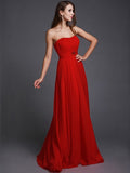 A-Line/Princess Strapless Beading Sleeveless Long Bridesmaid Dresses TPP0005079