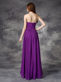 A-line/Princess Sweetheart Ruffles Sleeveless High Low Chiffon Bridesmaid Dresses TPP0005145