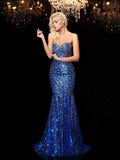 Trumpet/Mermaid Sweetheart Sequin Sleeveless Long Sequins Dresses TPP0002611