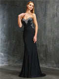 Sheath/Column Sweetheart Sequin Sleeveless Spandex Sweep/Brush Train Dresses TPP0002883