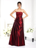 A-Line/Princess Strapless Applique 1/2 Sleeves Long Taffeta Mother of the Bride Dresses TPP0007351