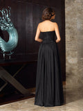 A-Line/Princess Sweetheart Applique Sleeveless Long Taffeta Mother of the Bride Dresses TPP0007383