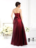 A-Line/Princess Strapless Applique 1/2 Sleeves Long Taffeta Mother of the Bride Dresses TPP0007351