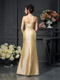 Sheath/Column Straps Bowknot Sleeveless Long Taffeta Mother of the Bride Dresses TPP0007334