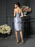 Sheath/Column Sweetheart Sleeveless Short Taffeta Mother of the Bride Dresses TPP0007344