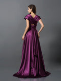 A-Line/Princess Pleats Sleeveless Long Silk like Satin Bridesmaid Dresses TPP0004905