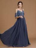 A-Line/Princess V-neck Sleeveless Short/Mini Ruched Chiffon Bridesmaid Dresses