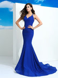 Sheath/Column Straps Beading Sleeveless Long Chiffon Dresses TPP0002008