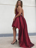 A-Line/Princess Spaghetti Straps Taffeta Ruffles Sleeveless Asymmetrical Homecoming Dresses TPP0004513