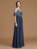 A-Line/Princess V-neck Sleeveless Short/Mini Ruched Chiffon Bridesmaid Dresses