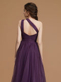 A-Line/Princess Bateau Sleeveless Short/Mini Lace Chiffon Bridesmaid Dresses