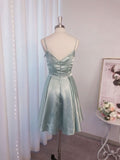 A-Line/Princess Ruffles Spaghetti Straps Sleeveless Short/Mini Homecoming Dresses TPP0004629