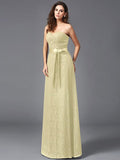 A-Line/Princess Sweetheart Sash/Ribbon/Belt Sleeveless Long Lace Bridesmaid dresses TPP0005357