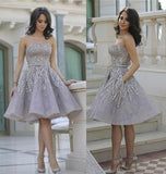 Short Gorgeous Strapless Popular Sparkly Unique Knee-Length Homecoming Dresses