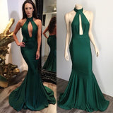 Long high neck mermaid sexy prom dresses backless prom dresses dresses for prom