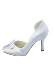 Classy White Close Top Handmade Nice wedding Shoes