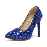 High Heels with Diamonds Evening Party Shoes